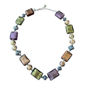 Lucky Clover Brand Milano glass beaded necklace